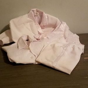 6 piece boys christening outfit  size 12M